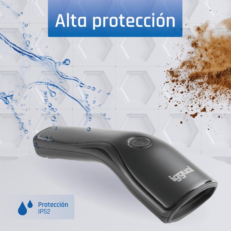 Infortisa Image 4 - iggual Lector código barras 2D USB botón soporte