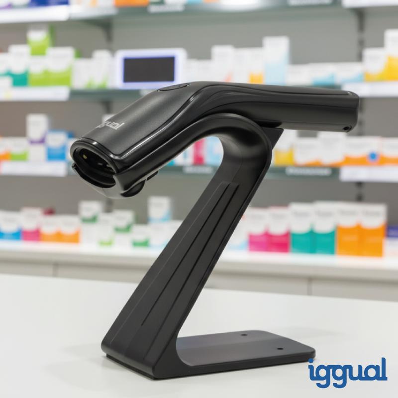 Infortisa Image 6 - iggual Lector código barras 2D USB botón soporte