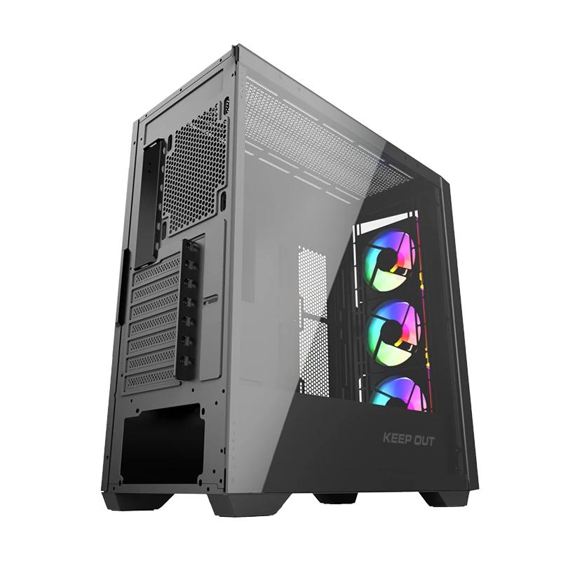 Infortisa Image 3 - Keep Out Caja M-Atx KO XC-500 ARGB USB3 BlackGlass