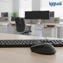 Infortisa Image 1 - iggual Teclado USB estándar CK-SILENT-105T negro