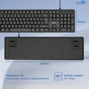 Infortisa Image 3 - iggual Teclado USB estándar CK-SILENT-105T negro
