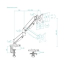 Infortisa Image 1 - Tooq Soporte mesa DB1733TNR-B 1 brazo 17-32 Negro