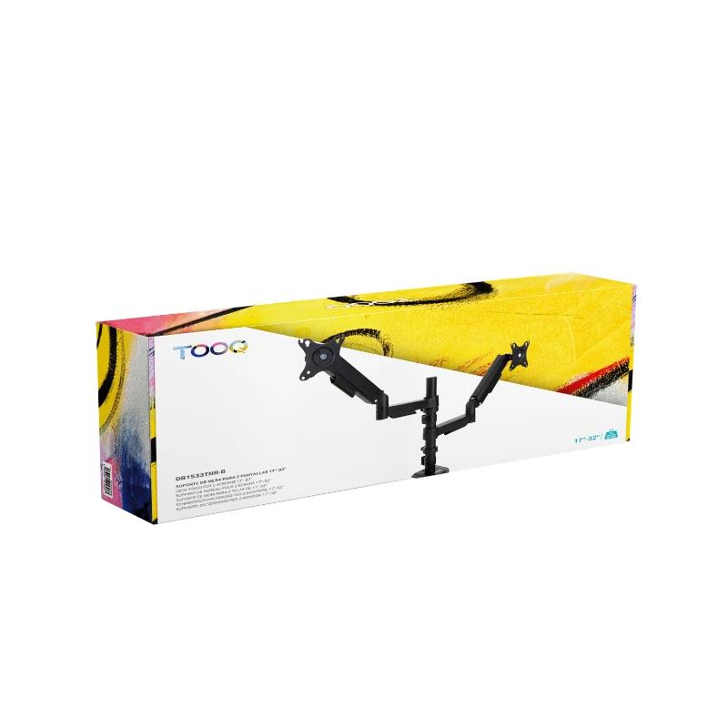 Infortisa Image 2 - Tooq Soporte mesa DB1533TNR-B 2 brazo 17-32 Negro