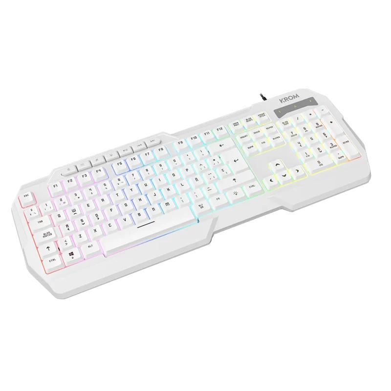 Infortisa Image 1 - KROM KENTA PC Combo Gaming 4 en 1 RGB Blanco