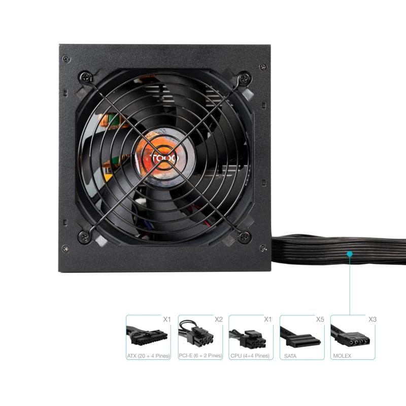 Infortisa Image 2 - Tooq Fuente Alim.TQHELIOS-650SP 650W 80+ Bronze