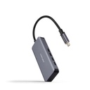 Infortisa Image 1 - Nanocable HUB USB-C/M a 3xUSB-C/H ALUMINIO 10 cm