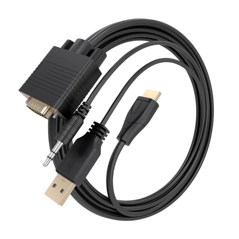 Infortisa Image 1 - Aisens Cable Conversor SVGA y Audio a HDMI 1m