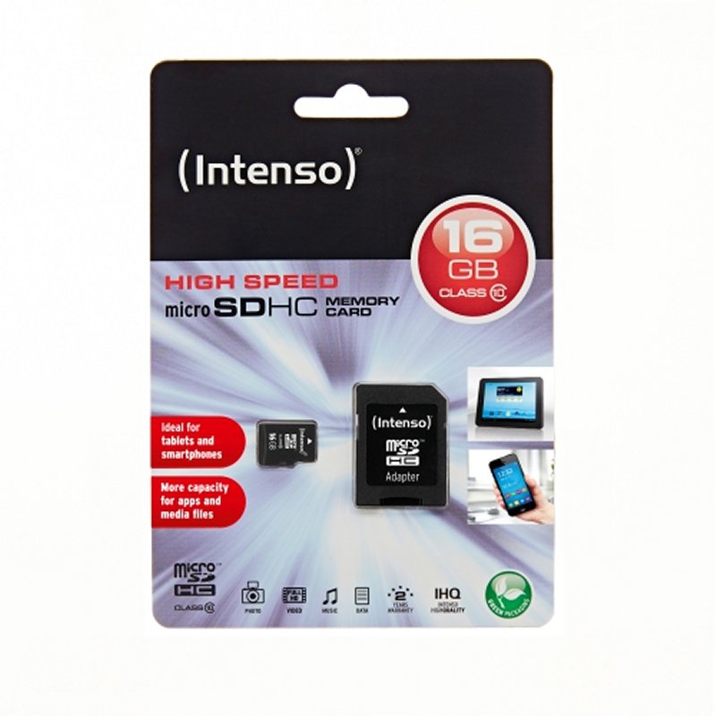 Infortisa Image 1 - Intenso 3413470 Micro SD clase 10 16GB c/adapt