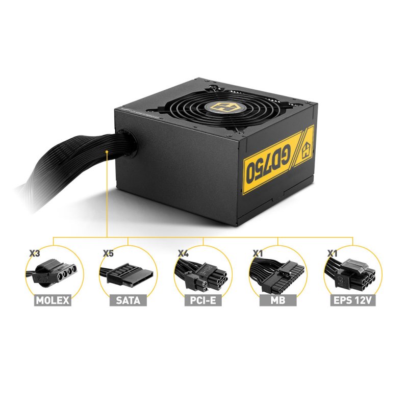 Infortisa Image 1 - Nox Fuente Alimentación Hummer GD750 80plus GOLD