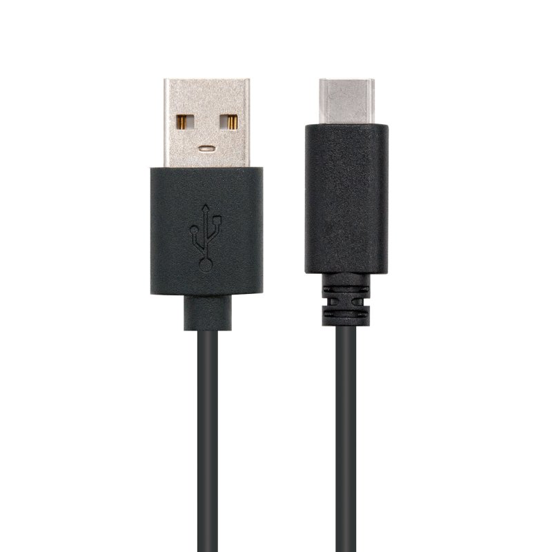 Infortisa Image 2 - Nanocable Cable USB 2.0 3A Tipo USB-C/M-A/M 1 M