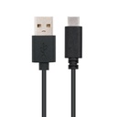Infortisa Image 2 - Nanocable Cable USB 2.0 3A Tipo USB-C/M-A/M 1 M