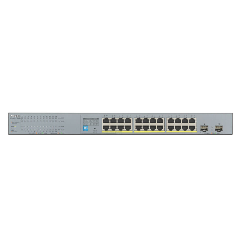Infortisa Image 1 - ZyXEL GS1300-26HP Switch 24xGB PoE 2xSFP 250W