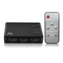 Infortisa Image 1 - EWENT EW3730 Switch HDMI 4K 3x1con mando distancia