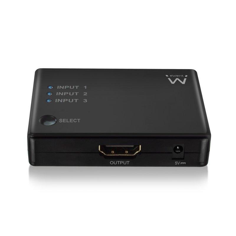 Infortisa Image 2 - EWENT EW3730 Switch HDMI 4K 3x1con mando distancia