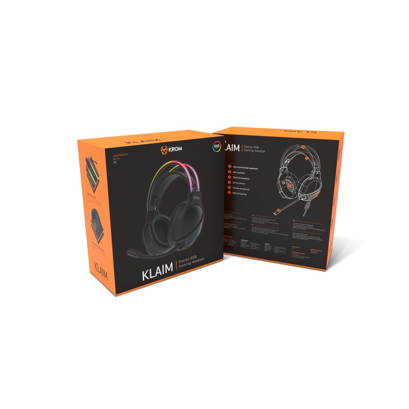 Infortisa Image 4 - KROM Auricular Gaming KLAIM RGB LED