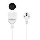 Infortisa Image 2 - Nanocable Cable Alim. Alargador schuko blanco 5 M