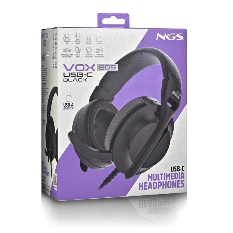 Infortisa Image 3 - NGS Auriculares Cable USB-C Control Vol. Negro