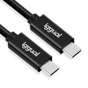 Infortisa Image 1 - iggual Cable USB-C 3.2 Gen2x2 100W 5A 4K 1m nylon