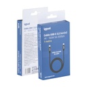 Infortisa Image 3 - iggual Cable USB-C 3.2 Gen2x2 100W 5A 4K 1m nylon