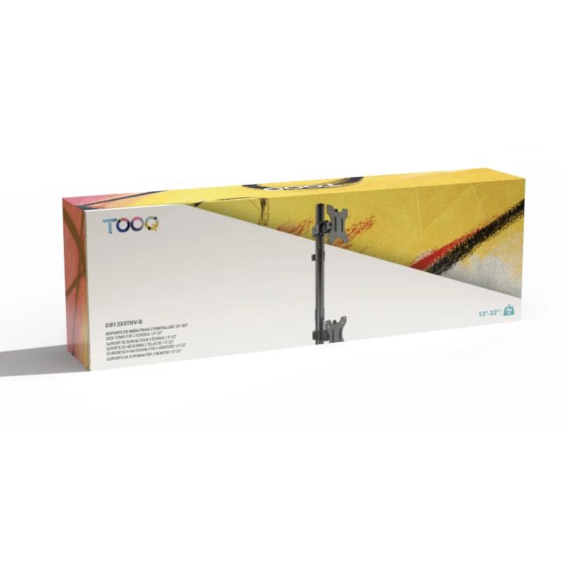Infortisa Image 2 - Tooq DB1233TNV-B Soporte mesa 2 brazos vertical