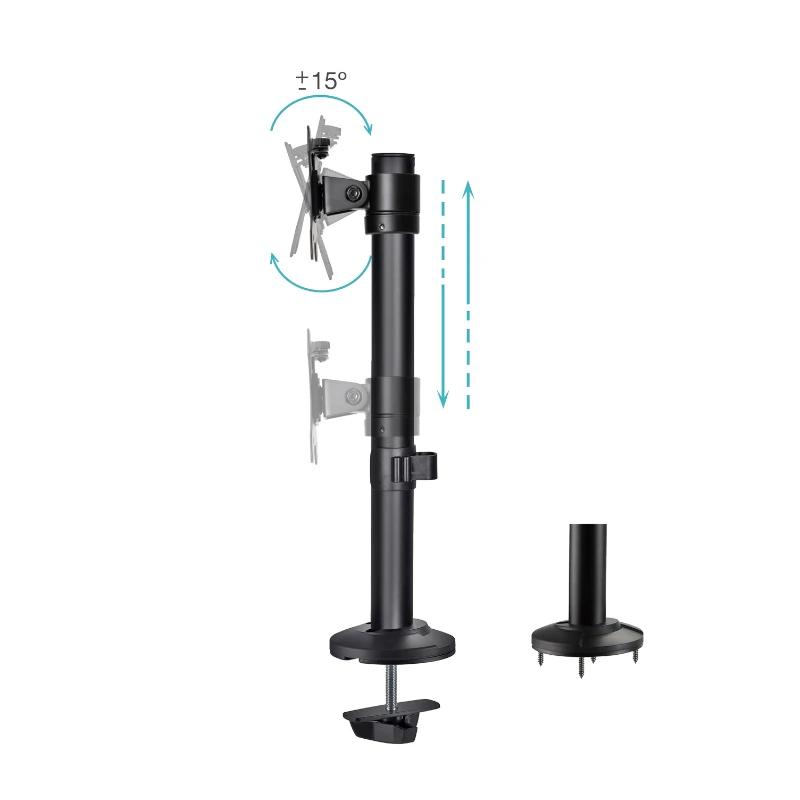 Infortisa Image 1 - Tooq DB1131TN-B Soporte mesa 17-32" Negro