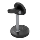 Infortisa Image 1 - Aisens Cargador Inalámbrico USBC 15W 3 en 1 Negro