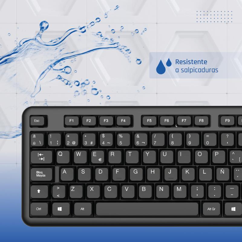 Infortisa Image 3 - iggual Teclado USB estándar CK-OFFICE-105T negro