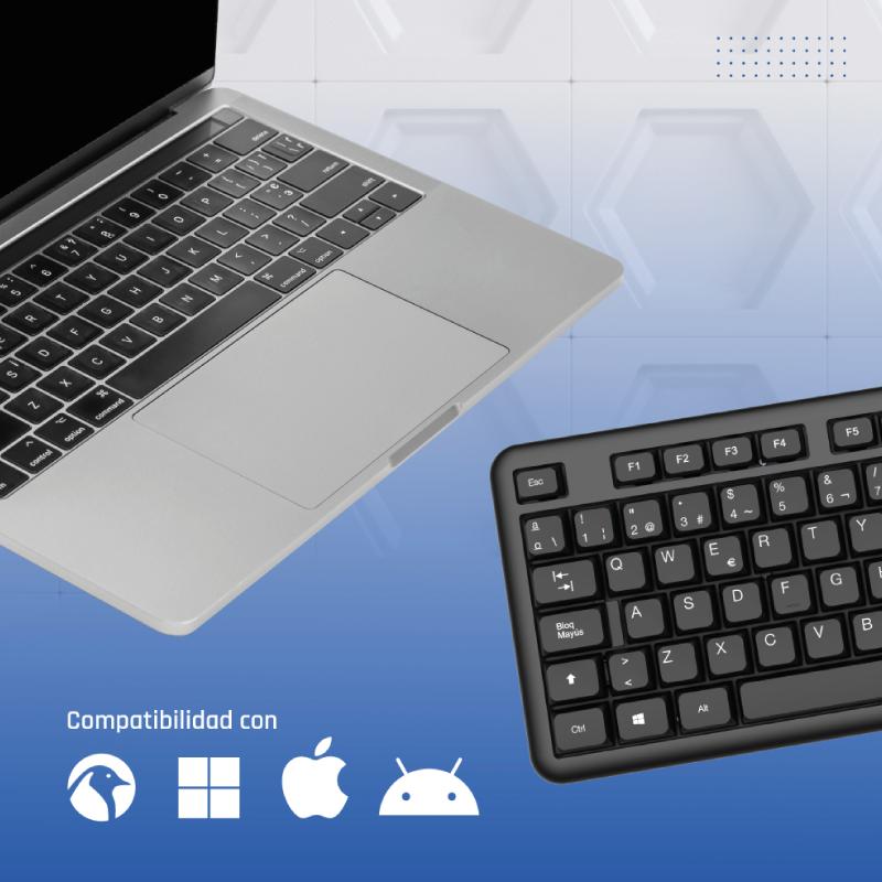 Infortisa Image 4 - iggual Teclado USB estándar CK-OFFICE-105T negro