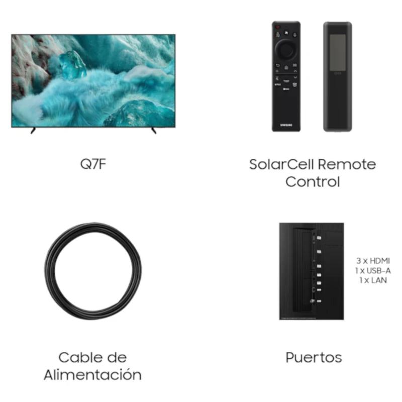 Infortisa Image 1 - SAMSUNG TV 65" TQ65Q7F UHD QLED SMARTTV IA HDR10+