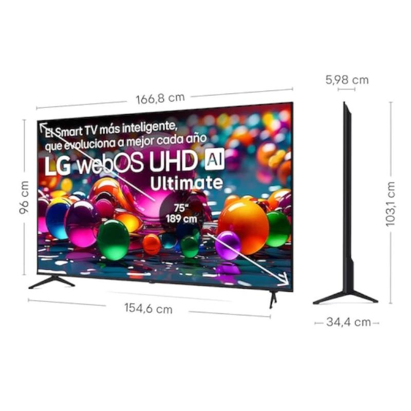 Infortisa Image 1 - LG 75UA75006LA TV 75" UHD 4K AI STV USB HDMI Bt