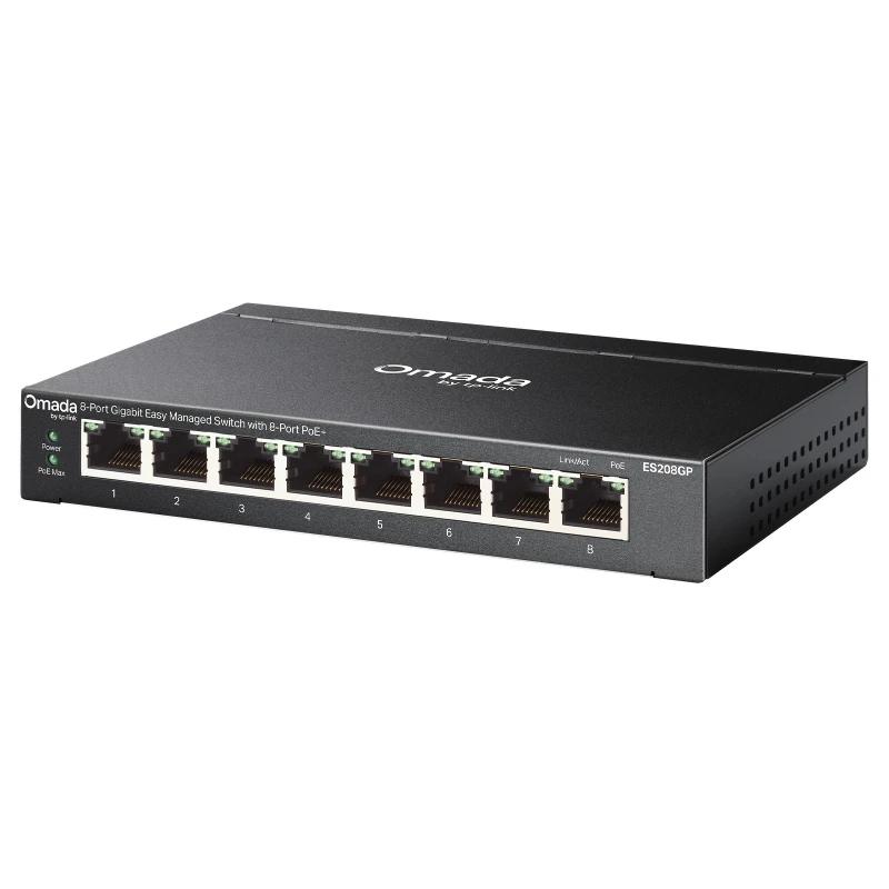 Infortisa Image 1 - TP-Link ES208GP Switch 8xGbE PoE+ Acero Desktop