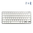 iggual Teclado Bluetooth Slim TKL-BT plata 2 canal