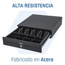 iggual Cajón portamonedas IRON-HD 41cm 5+8 negro