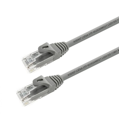 Aisens Latiguillo Rj45 Cat.6A Utp Gris 0.5M
