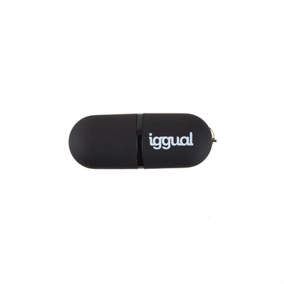 iggual Lápiz USB 2.0 16GB PEN16 negro con tapa