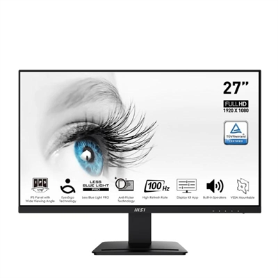 MSI MP273A Monitor 27" IPS FHD 100hz VGA DP HDMI M