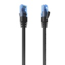 Aisens Cable RJ45 Cat.6 UTP AWG26 CCA Negro 1.0M
