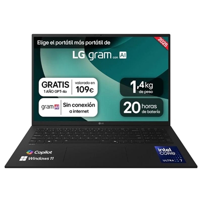 LG 17Z90T-G.AD88B Ultra7-255H 32GB 1TB W11H 17"