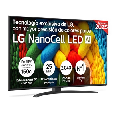 LG 50NANO81A6A TV 50" UHD SMART TV 4K NanoCell