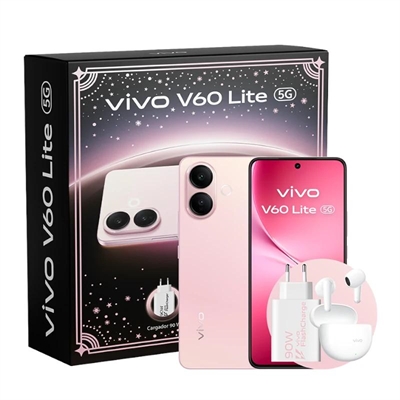 VIVO V60 Lite 5G 6.77" 8Gb 256Gb Pink Bundle