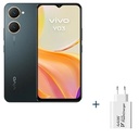 VIVO Y03 6.56" 4Gb(+4) 128Gb Black + Cargador 44W