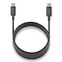 NGS CABLE CARGA RAPIDA USB-C A USB-C 1M NEGRO