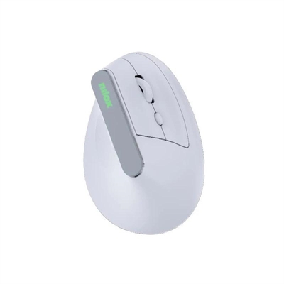 Nilox Ratón Wir Vertical Rec. Silen 1600DPI Blanco