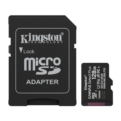 Kingston SDCS3/128GB microSD XC Gen3 150MB/s A1
