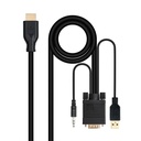 Nanocable Conversor VGA+Audio a HDMI M-M 1,8 m