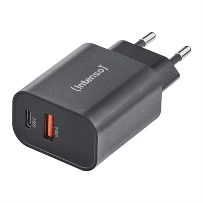 Intenso | Cargador pared GaN W30C² USB-C Negro