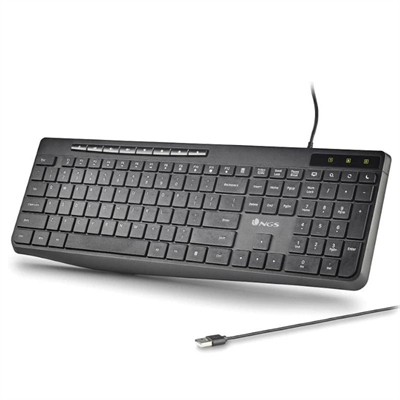 NGS Teclado USB SPECTRA Ultra Slim Silen. USB-A