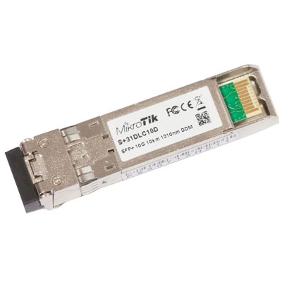 Mikrotik S+31DLC10D Módulo Fibra SFP+ MonoMod 10Km