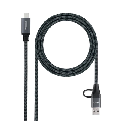 Nanocable Cable USB3.2 100W USB-C+A/USB-C 2 M