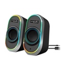 Spirit of Gamer Altavoz 2.0 FANATIC 500 RGB Black